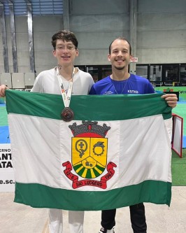 São Ludgero conquista medalha histórica no Taekwondo nos JASC 2025 - Foto 2 São Ludgero conquista medalha histórica no Taekwondo nos JASC 2025 - Foto 2