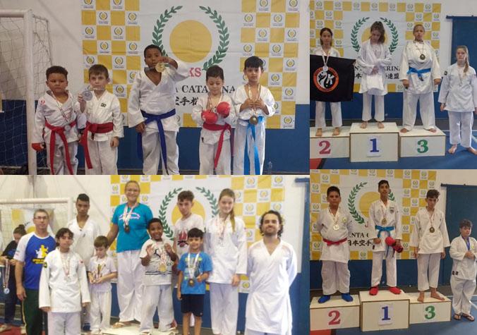 São Ludgero conquista 5 medalhas na 1ª Etapa do Campeonato de Karatê Shotokan