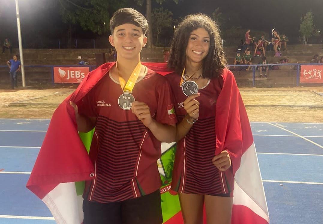 Maria Lúcia e Bruno conquistam ouro e prata nos Jogos Escolares Brasileiros