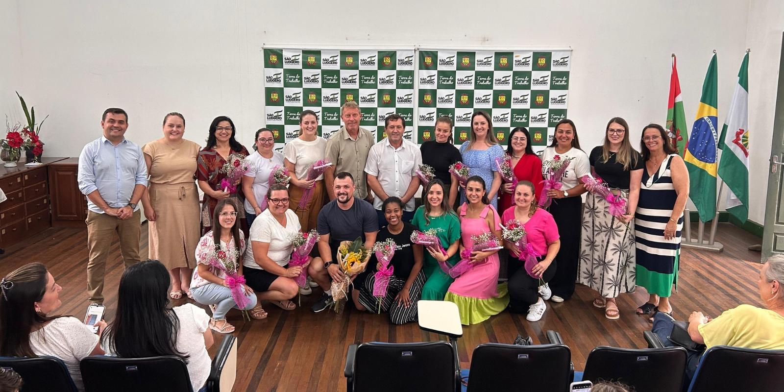 Novos professores na rede municipal de ensino