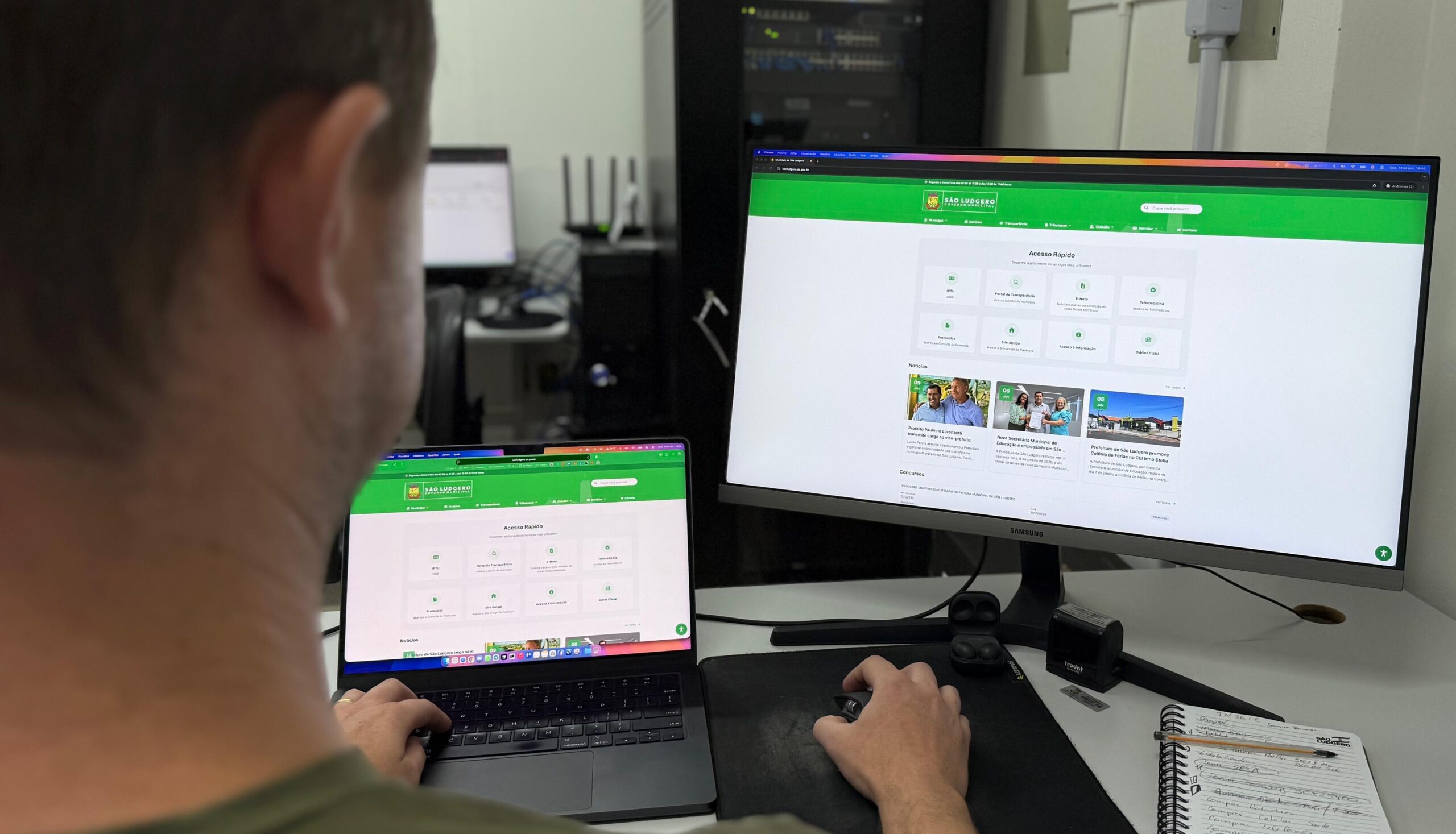 Prefeitura de São Ludgero lança novo site oficial com foco em transparência, tecnologia e aproximação com o cidadão