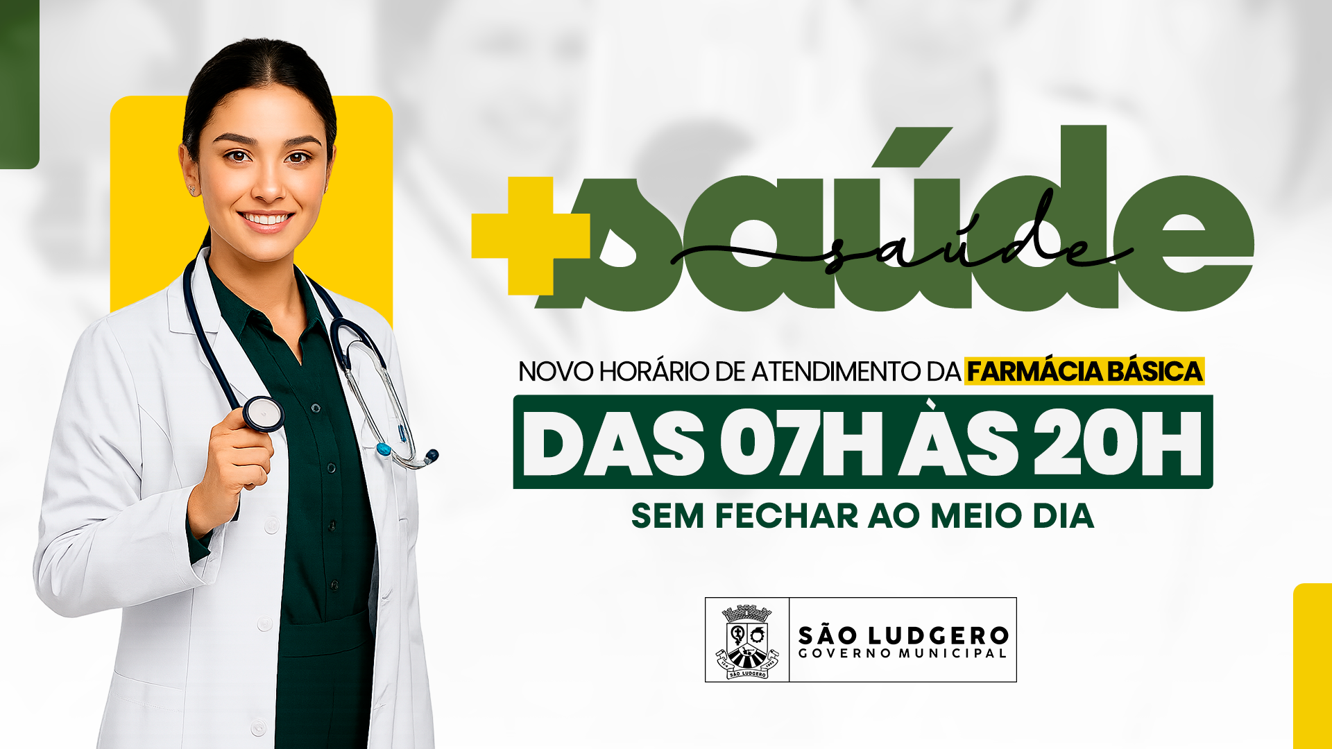 Farmácia Municipal de São Ludgero amplia horário de atendimento