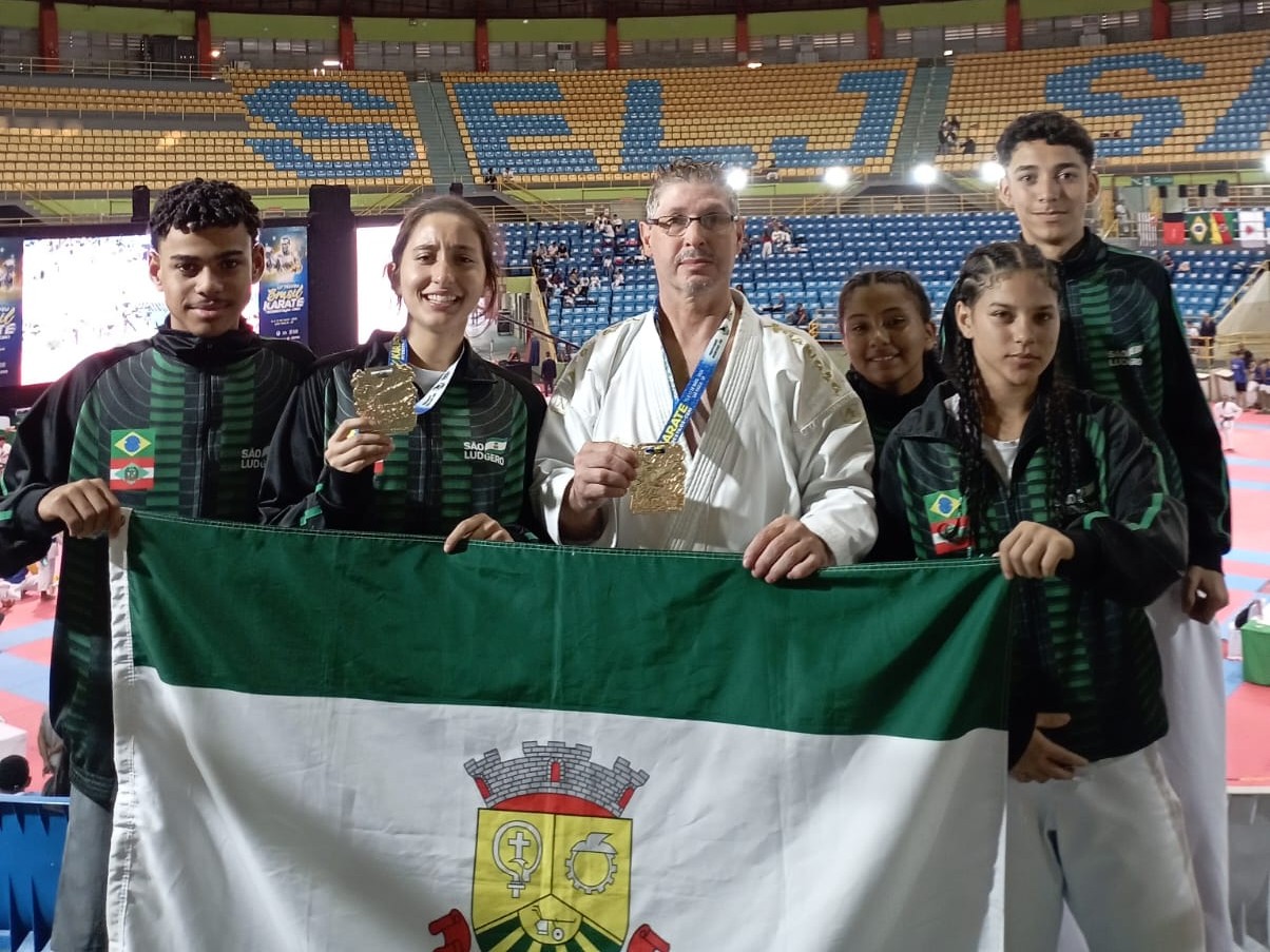 Karatê de São Ludgero brilha no Troféu Brasil e conquista três medalhas em retorno ao cenário nacional
