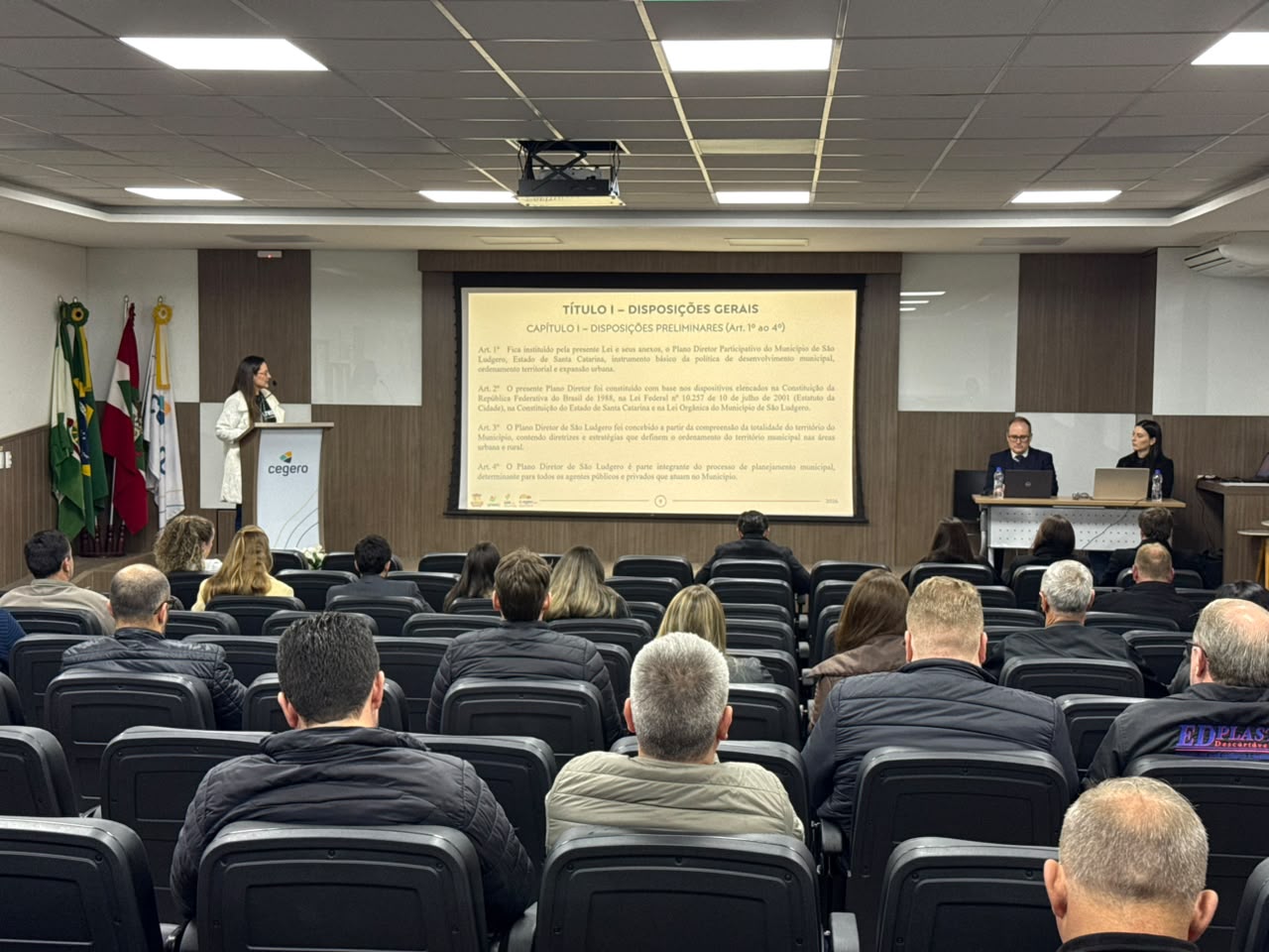População de São Ludgero participa ativamente de Audiência Pública do Plano Diretor Participativo