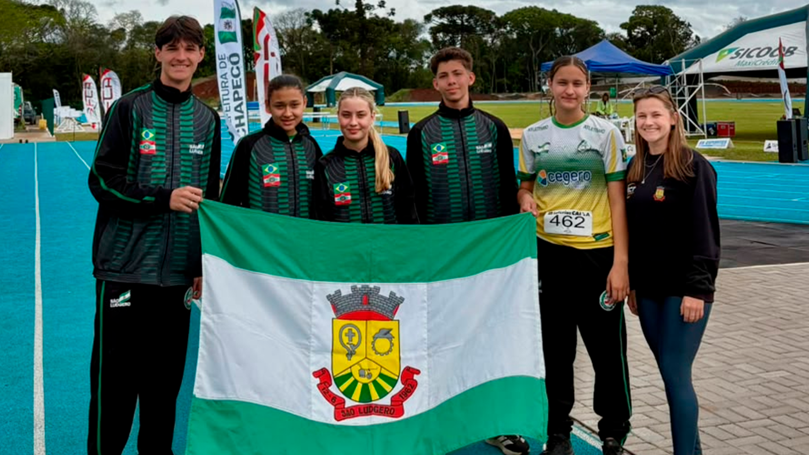 Atletismo de base de São Ludgero destaca-se em competição estadual na cidade de Chapecó