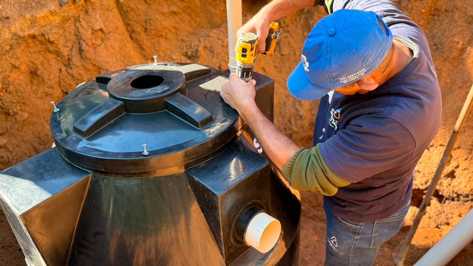 Prefeitura de São Ludgero e SAMAE testam novo sistema de fossas sépticas biodigestoras para a área rural