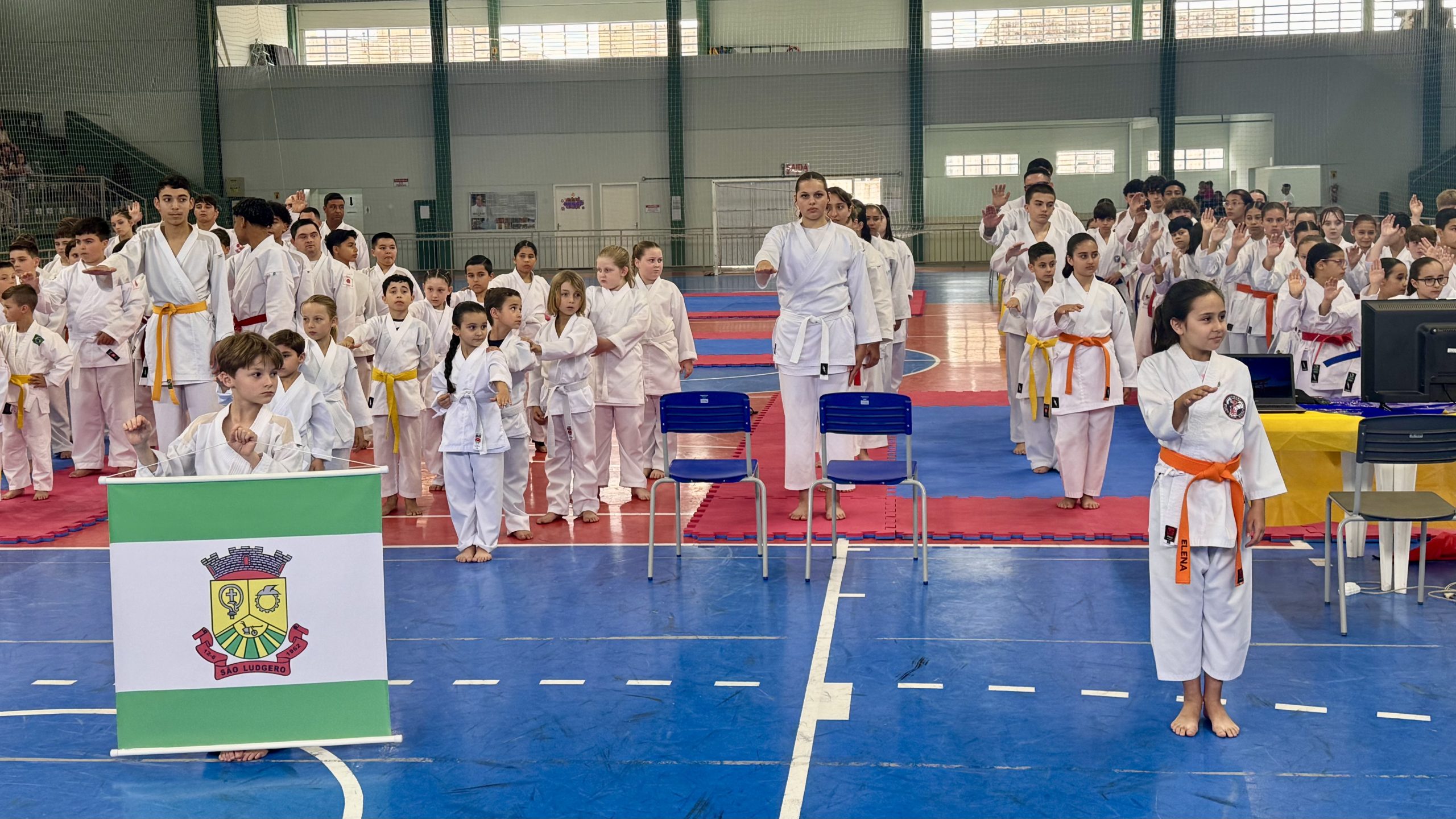 Torneio de karatê movimenta São Ludgero com 194 atletas de todo o vale