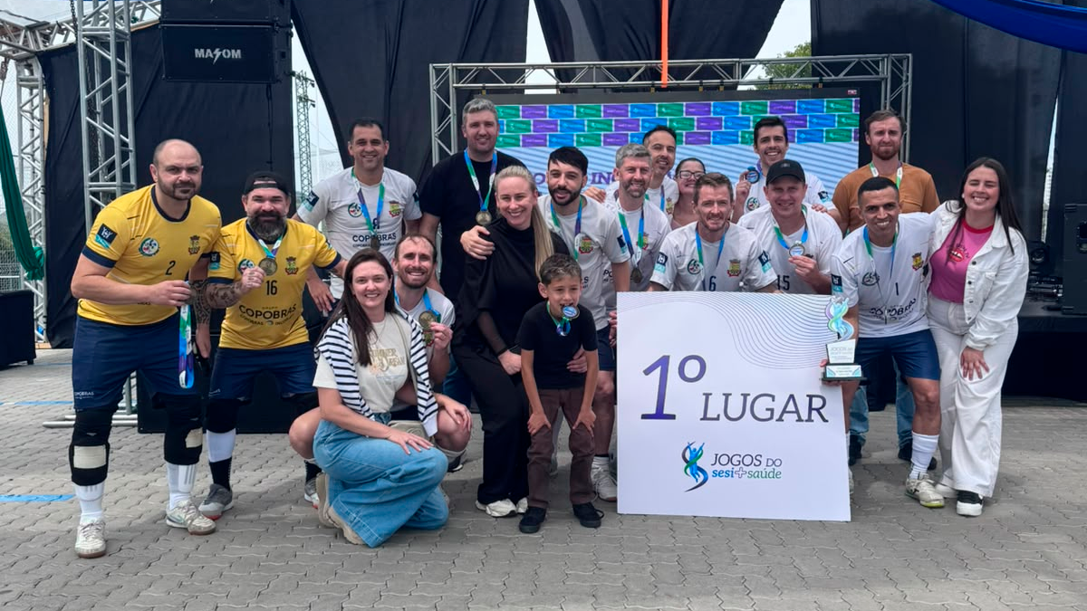 Copobras de São Ludgero conquista o título Estadual dos Jogos do SESI no Futsal Master