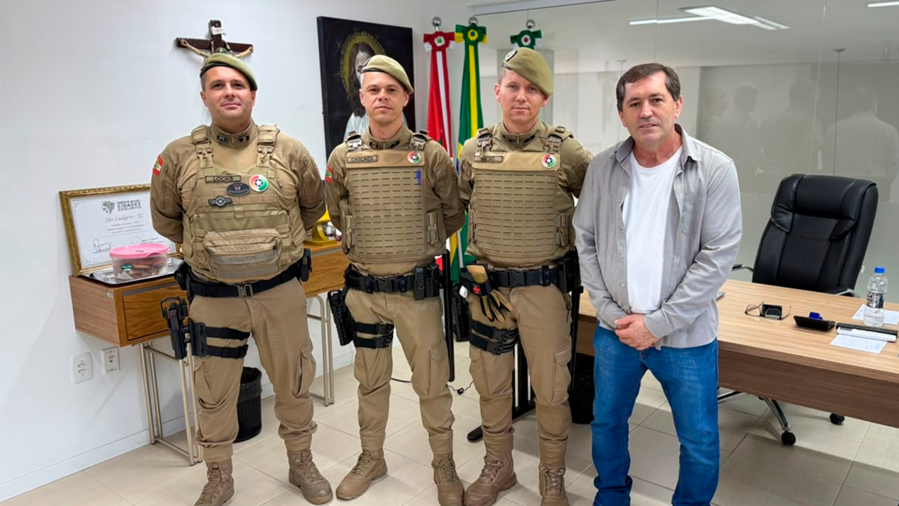 São Ludgero recebe reforço na segurança com a chegada de dois novos policiais militares