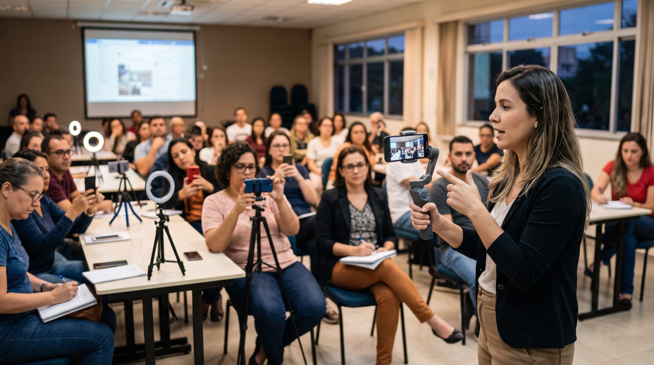 Prefeitura de São Ludgero promove oficina de produção de vídeos para redes sociais