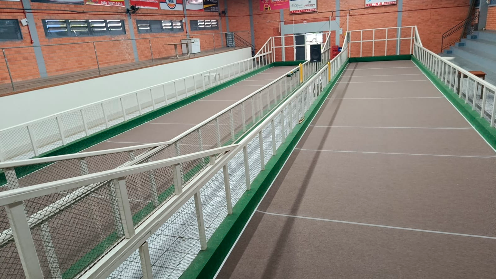 Prefeitura de São Ludgero investe no esporte e entrega revitalização das canchas de bocha do Pavilhão Huberto Hobold